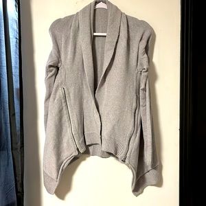 Lululemon asymmetrical grey sweater